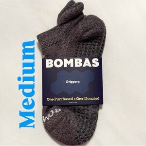 Bombas Women’s Gripper Ankle Socks Haze Grey M